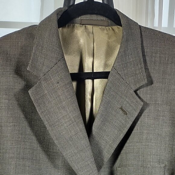 Jhane Barnes Brown To Olive Suit Jacket/Blazer Size 44R - Picture 2 of 12